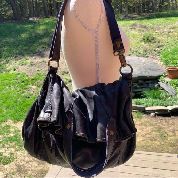 Lucky Brand Bags Lucky Brand Fold Over Leather Boho Crossbody